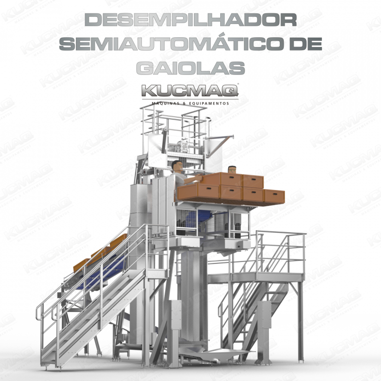 Desempilhador Semiautom&aacute;tico de Gaiolas