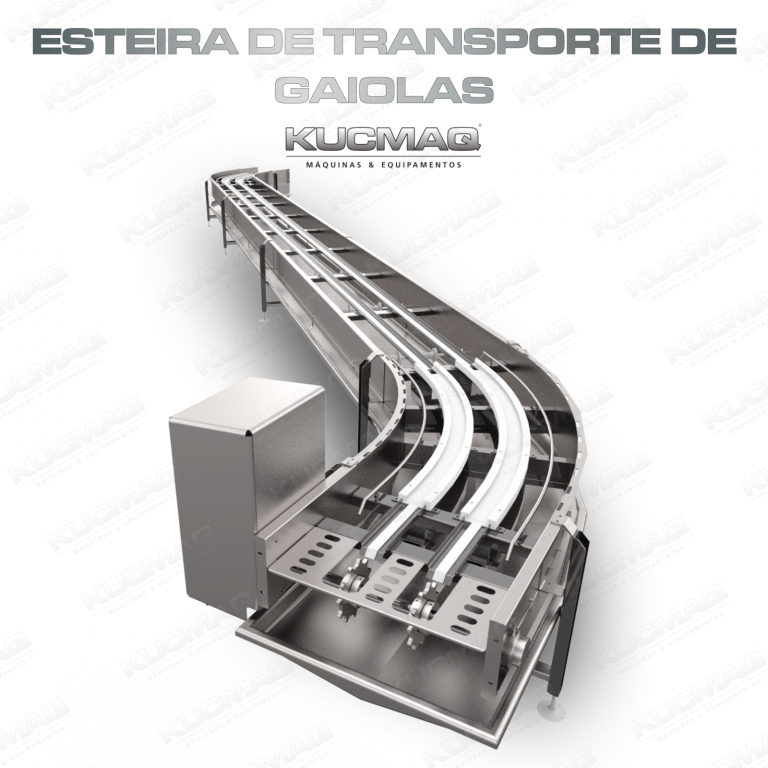 Esteira de Transporte de Gaiolas