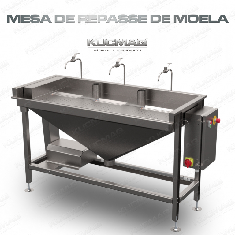 Mesa de repasse de moela