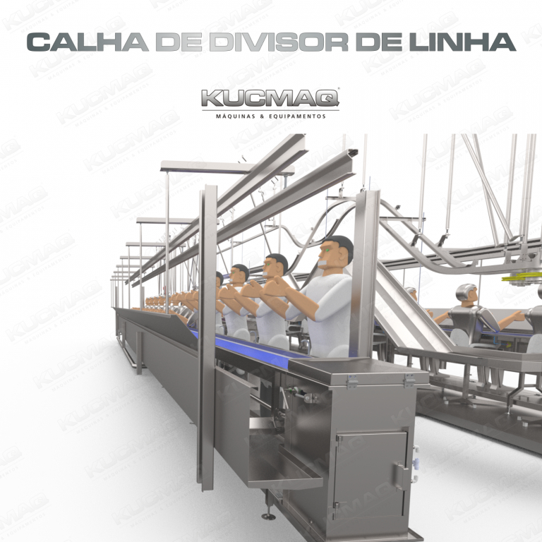 Calha do divisor de linha