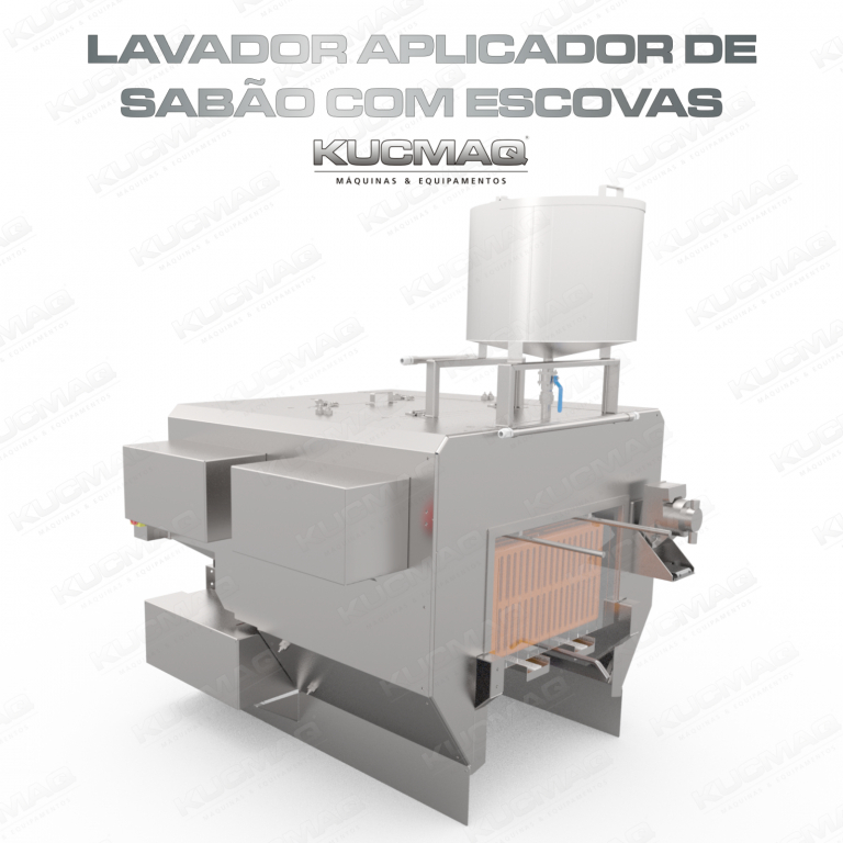 Lavador aplicador de sab&atilde;o com escovas